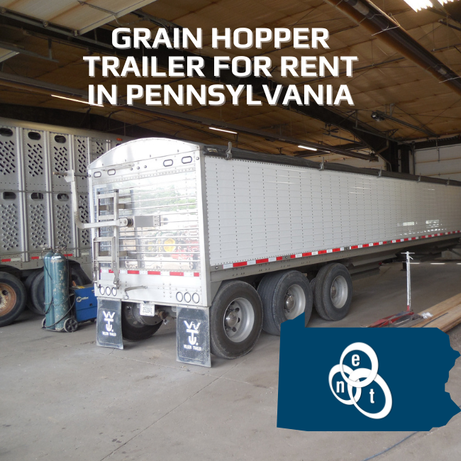 Grain Hopper Trailer for Rent Pennsylvania